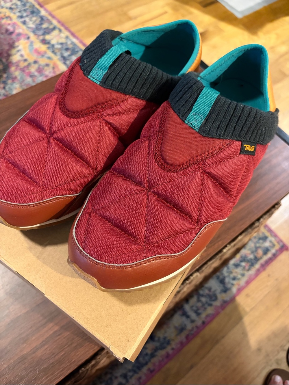 Teva Women’s Quilted Slip-On Shoes - Burgundy